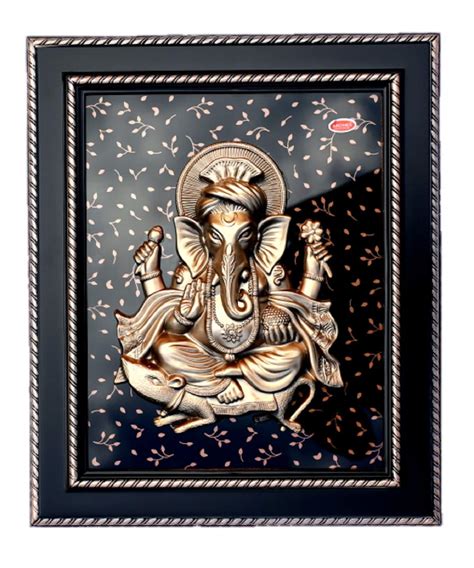 Shri Balaji Enterprises Ganesh Ji Wall Hanging Frame (45 cm x 37 cm x 3 ...