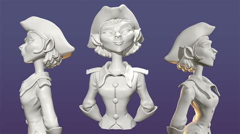 STL file Captain Amelia - Treasure Planet・3D printer design to download ...