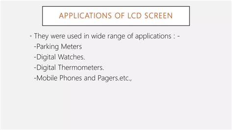 Image result for LED LCD Applications Tutorial