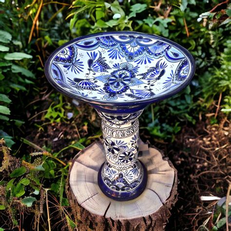 Handmade Talavera Bird Bath Authentic Mexican Artwork 20 Diameter - Etsy