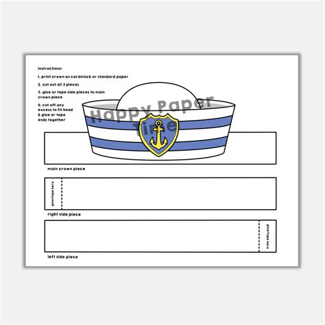 Image result for Paper Sailor Hat Tutorial