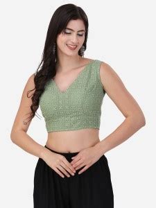 Sleeve Less Blouse Designs - Buy Sleeve Less Blouse Designs online at ...