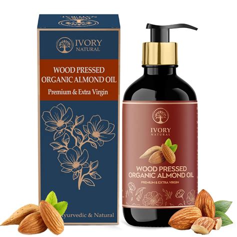 Buy Ivory Natural Wood Pressed Organic Almond Oil (175 ml) - Ayush ...
