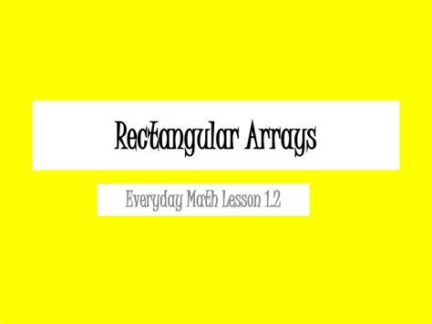 Image result for Rectangular Arrays Math