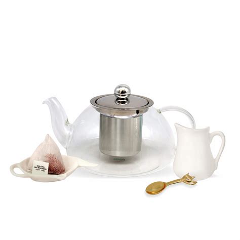 Me Time Tea Starter Kit | Glass Teapot, Infuser & Tea Accessories ...