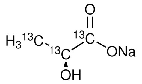 Sodium L -lactate-13C3 45-55 (w/w) H2O, 13C = 99atom , = 98 CP, = 98 ...