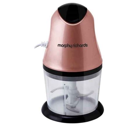 Buy Morphy Richards Mini Chopper Rose Gold Electric Vegetable Chopper ...