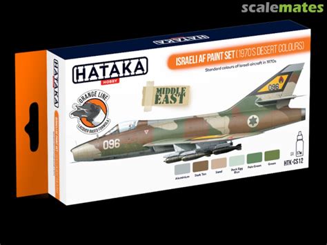 Israeli AF paint set (1970’s desert colours) HTK-CS12, HTK-CS12 Acrylic ...