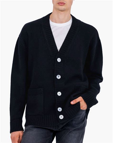 Men's Oversized Merino Cardigan | MaisonCashmere