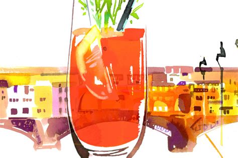 St. Regis Bloody Mary recipe book with signature red cocktail