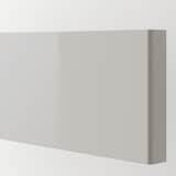 RINGHULT Drawer front, high-gloss light grey, 40x10 cm - IKEA