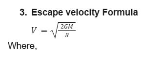 Gravitational Force Formula - Definition And Examples