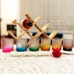 Unbreakable Whiskey Glasses - 350 ml - Frosted Rainbow, Set of 6 ...