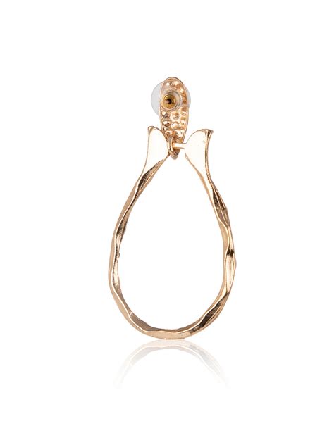 Prita by Priyaasi Gold Plated Contemporary Drop Earrings