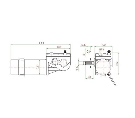 200W Electric Wheelchair Powertrain PMDC Motor - SCD2-B | Robodo