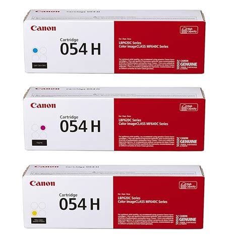 Canon Genuine 054 High Yield CMY Color Toner Cartridge Set : Amazon.in ...
