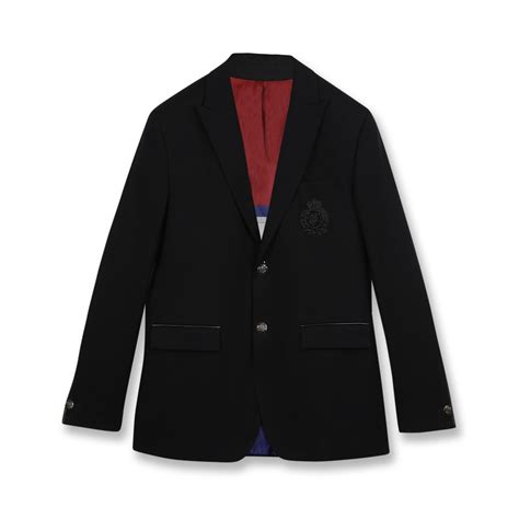 Buy Men Black Crested Jacket Online - 1027237 | The Collective