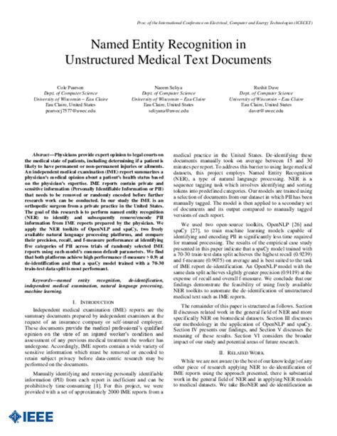 Named Entity Recognition Algorithm for Medical Application 的图像结果