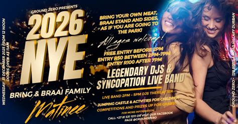 NYE Bring and Braai Family Matinee , 120 stella road, Hillary, South ...