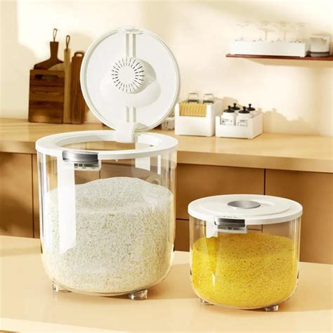 Transparent Rice Container, Furniture & Home Living, Kitchenware & Tableware, Food Organization ...