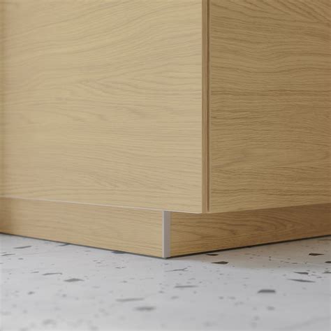 VOXTORP plinth, oak effect, 220x8 cm (865/8x31/8") - IKEA