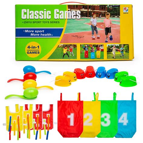 Buy Kids Outdoor Games Set Toy Family Lawn Game Egg Hunt, Potato Sack ...