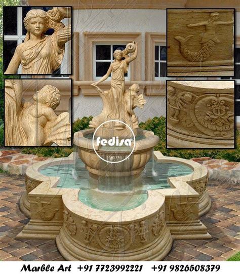 Marble Fountains Aquascape Spillway Bowl Submersible Fountain Lights