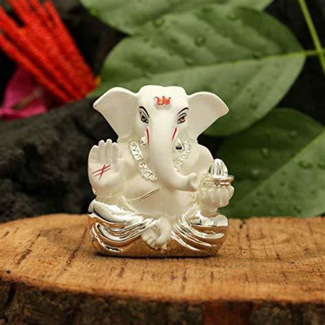 JC Crafts & Fabrics Silver plated Ganesh Ganesha online/ God ganesh ...