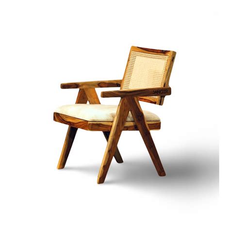 Natural Solid Wood Cane Chair: Wicker/ Rattan Chair