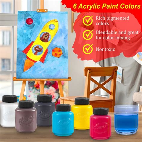 TheMegaDeals Acrylic Paint Set for Kids Includes 6 Acrylic India | Ubuy