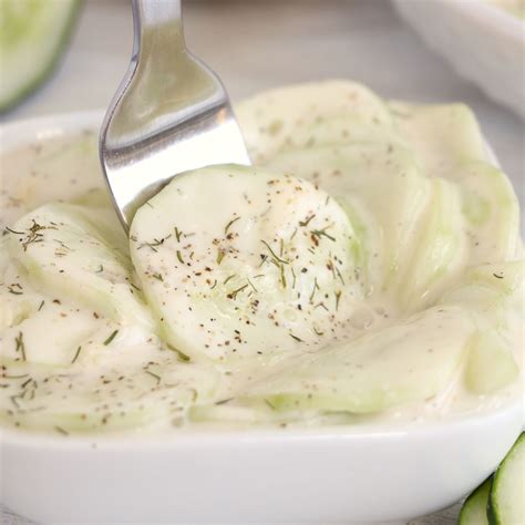 Creamy Cucumber Salad With Mayo