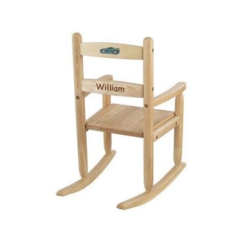 Buy KidKraft Natural Personalized Slat Rocking Chair (Font: Marker/Font ...