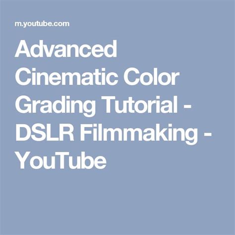 Image result for DSLR Color Grading