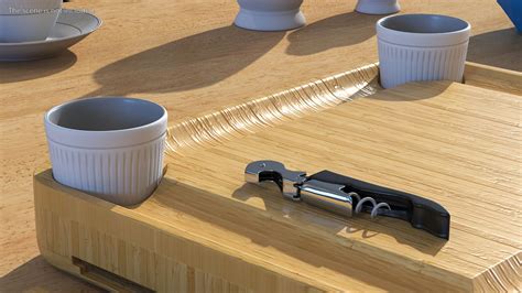 Bamboo Charcuterie Boards Set 3D Model $24 - .max .3ds .blend .c4d .fbx ...