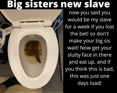 Big sisters new slave [scat] [incest] [human toilet]. My first caption ...