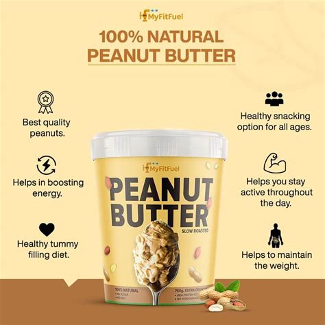 Buy Premium All Natural Peanut Butter Extra Crunchy in India – MyFitFuel