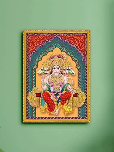 Art n Store: Panchmukhi Lord Hanuman, Bajrangbali, HD Printed Religious ...