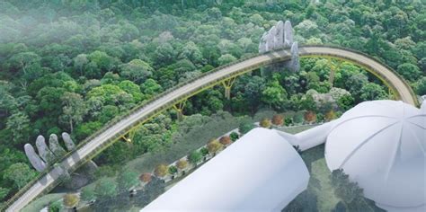 Behold Vietnam's Enchanting Golden Bridge That Looks Like It's Straight ...