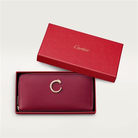 Zippered international wallet, Panthère C de Cartier
