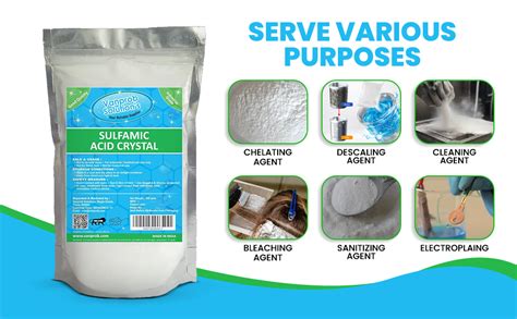 Vanprob Solutions Sulfamic Acid Cleaner Powder, Industrial Grade act as ...