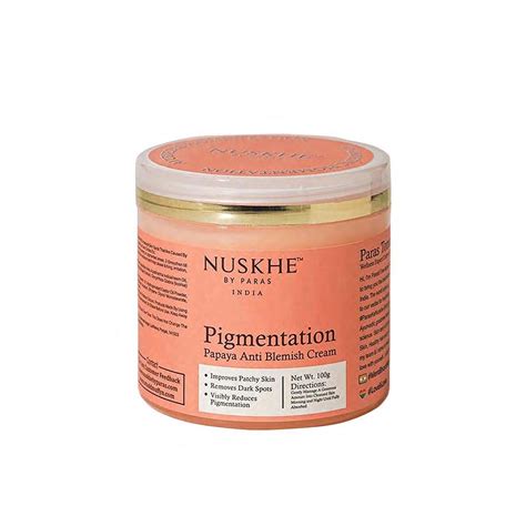 Nuskhe by Paras Ayurvedic Pigmentation Papaya Anti Blemish Cream for ...