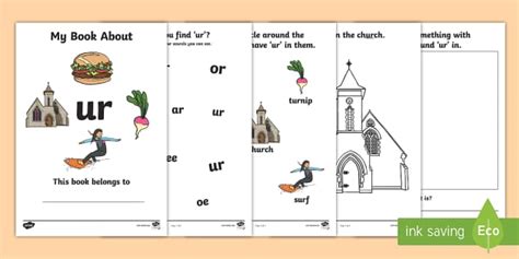 My Phase 3 Digraph Workbook (ur) (teacher made) - Twinkl