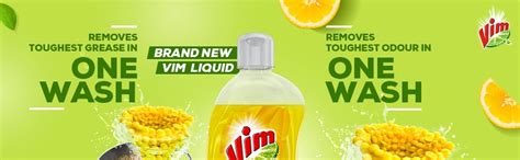 Vim Dishwash Liquid Gel Lemon, With Lemon Fragrance, Leaves No Residue ...