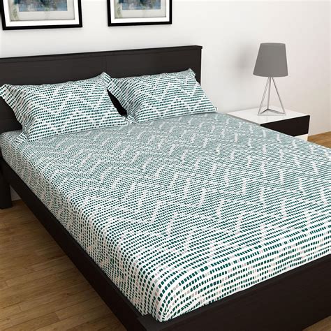 Buy Elements Zig-Zag Printed 3-Pc. Double Bedsheet Set - 254 x 274 cm ...