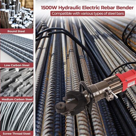 LCyindu 1500W Electric Hydraulic Rebar Bender Tool, Bending India | Ubuy