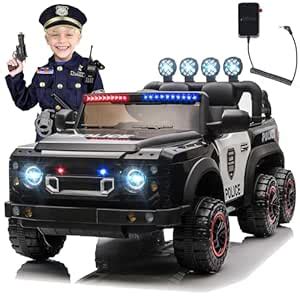 Buy 24V Electric Car Kid 6 Wheel Suspension, 24V7A Battery Powered Ride ...