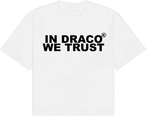 In Draco We Trust Oversized Tee White/Black – Upscale Sneaker Boutique
