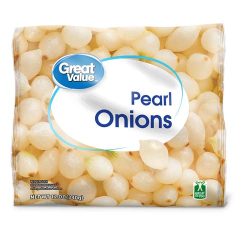 Great Value Frozen Pearl Onions 12 oz, Sweet Bite-Sized Onions for ...