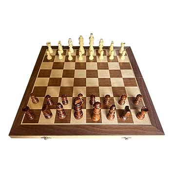 FITFLEX Wooden Handcrafted Foldable Magnetic Chess Board Set with ...