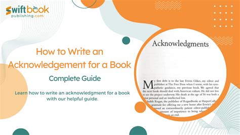 How To Write An Acknowledgement For A Book: Best Practices
